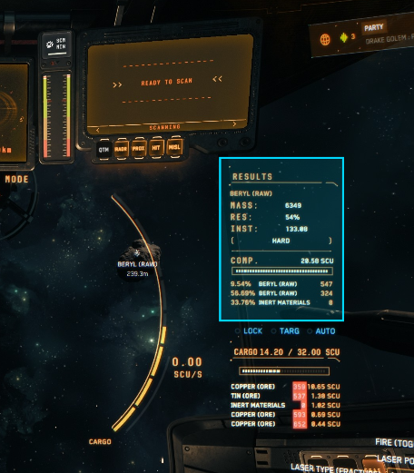 Example of the scan-results panel as seen in-game.